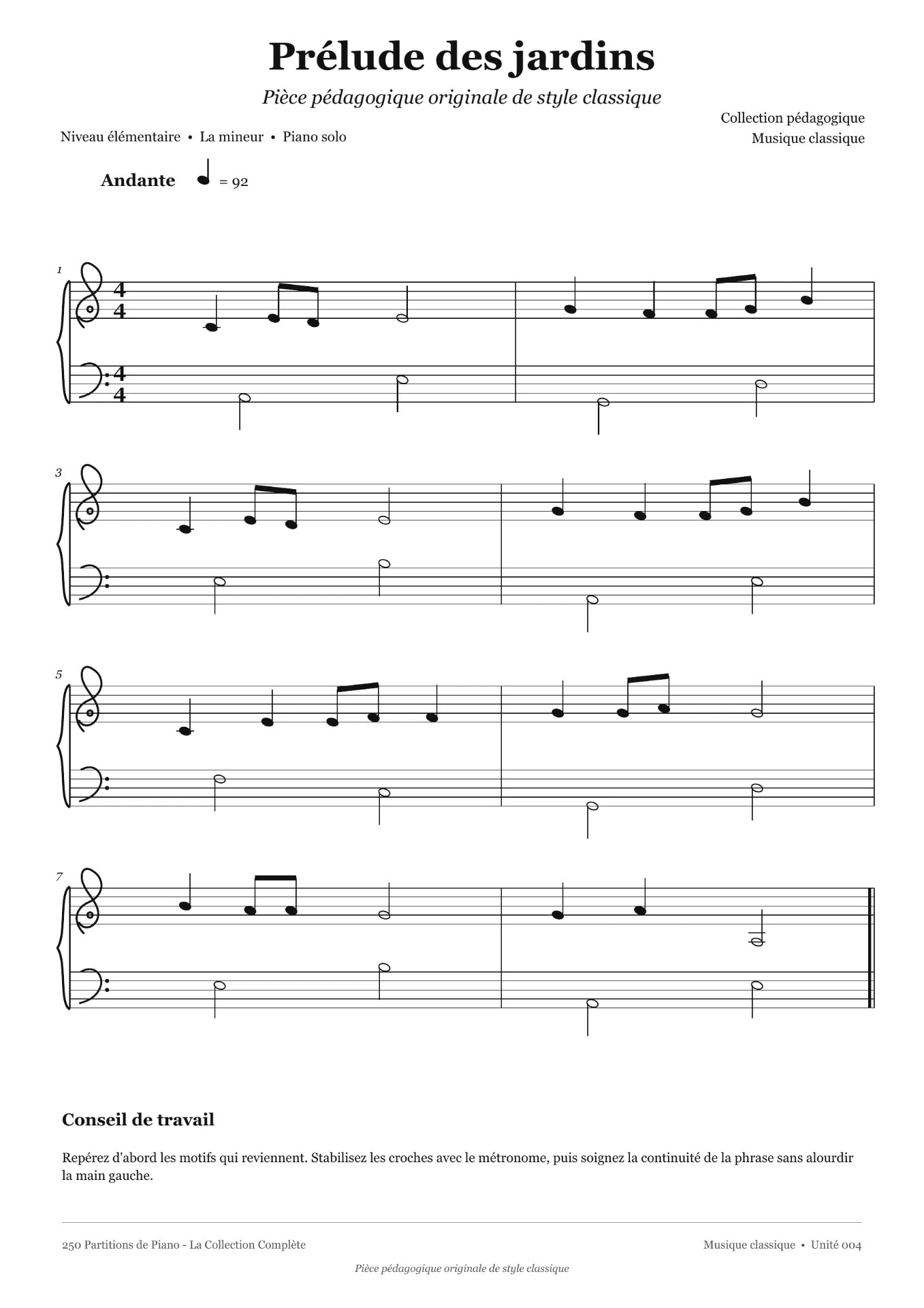 Prélude des jardins — Musique classique