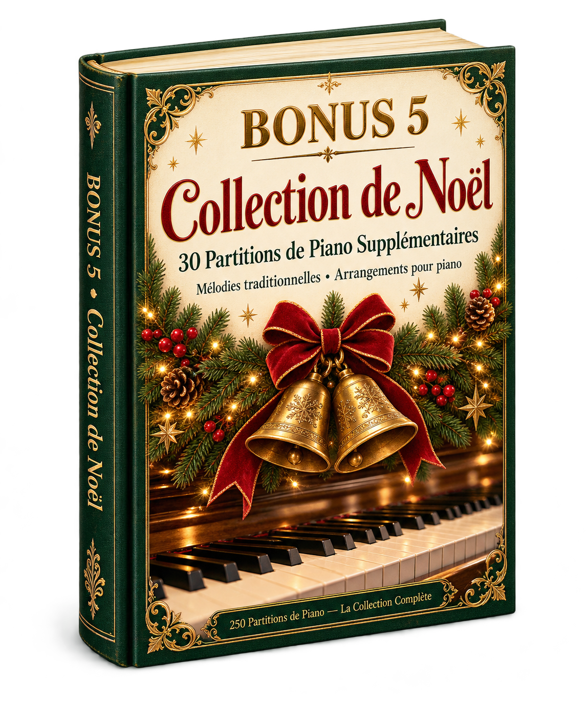 Couverture du bonus 5 : Collection de Noël : 30 Partitions de Piano Supplémentaires